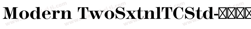 Modern TwoSxtnlTCStd字体转换